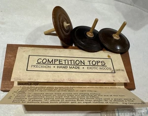 Vintage Spinning Top Wood Competition Tops - Picture 1 of 9
