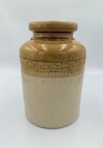 Antique CROSSE & BLACKWELL Oilmen 21 SOHO Square Stoneware Crock Jug Bottle - Picture 1 of 5