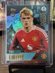 2024-25 TOPPS UCC GOLD MANCHESTER UNITED TOBY COLLYER FUTURE STARS BLUE /49 - Picture 1 of 3