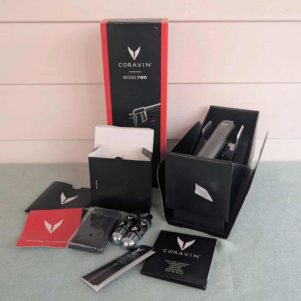 Coravin Model Two Wine Complete With 2 Argon Capsules System New Open Box - Image 1 of 4