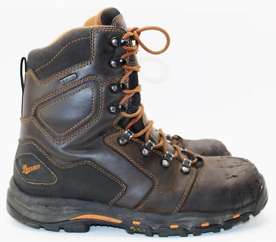 Botas de Trabajo Danner Vicious 6" Cuero Negro Hombres 10 D Puntera Comp 13863 Suela de Goma Foto 1 de 4