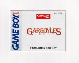 Gargoyle's Quest - Authentic GameBoy Manual Instruction Booklet - Bild 1 von 2