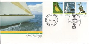 1986 Australia America's Cup Triumph 83 Set Of 3 Special Perth Postmarks FDC VGC - Picture 1 of 1