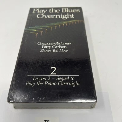 Play The Blues Overnight VHS Learn To Play Piano NEW Sealed 1987 - Image 1 of 4