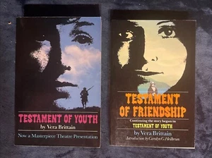 Vera Brittain: Testament Of Youth & Testament Of Friendship Tr Pbks 1980/81 - Picture 1 of 12