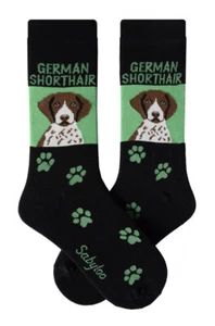 Calcetines de tripulación alemanes de pelo corto unisex verdes - Imagen 1 de 1