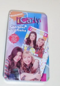 Vintage Nickelodeon iCarly Charades Game 2008 Kids Board Game In a Tin Rare - Picture 1 of 6