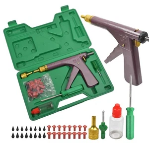 Tubeless Vacuum Tyre Repair Gun Tool Kit Tire Repair Plugger Plug for Motorcycle - Picture 1 of 21