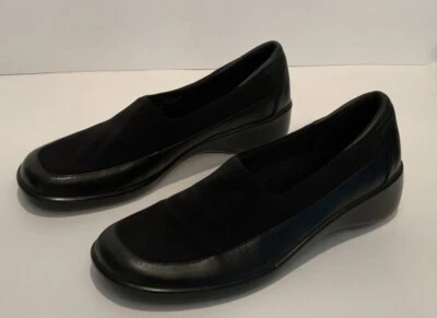 Zapato informal de cuña de nailon y cuero negro Keds para mujer 7,5 Foto 1 de 4