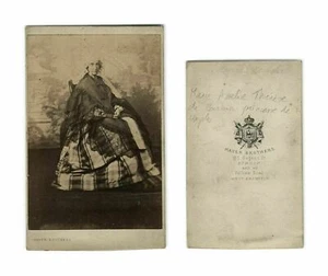 Antique CDV Photo – Marie Amélie de Bourbon-Siciles – Mayer Brothers Paris 1866 - Picture 1 of 8