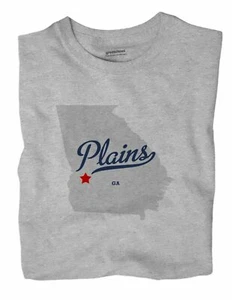 Plains Georgia GA T-Shirt MAP - Picture 1 of 6