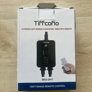 TiFFCOFiO Sensor de Luz Exterior Temporizador de Cuenta Regresiva con Control Remoto Modelo: SKU-RF2411 - Imagen 1 de 7