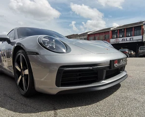 Parachoques delantero apto para Porsche 911 992 SPASM fibra de carbono labio de alerón deportivo inferior - Imagen 1 de 20