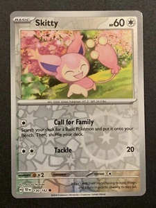 Skitty - 130/162 - Holograma inverso común - SV5: Fuerzas temporales - Juego de cartas coleccionables Pokémon - Imagen 1 de 3