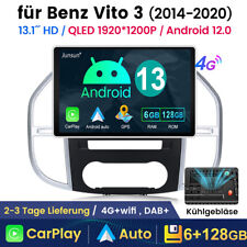 Produktbild - 13" Android 13 Autoradio GPS SAT NAV DAB Carplay Für Mercedes Benz Vito 3 W447