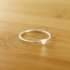 925 Sterling Silver Heart Ring Handmade Minimalist Tiny Heart Ring All Size B80