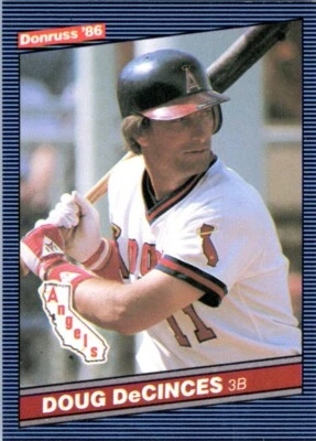 1986 DONRUSS DOUG DECINCES CALIFORNIA ANGELS #57 - Image 1 of 2