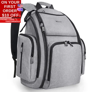 Diaper Bag Backpack, Large Multifunction Waterproof Travel Baby Changing Bag for - Picture 1 of 12