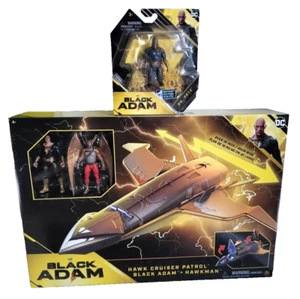 Black Adam Hawk Cruiser Patrol With 2 Figures Plus Dr Fate Figure Set DC Comics - Picture 1 of 9