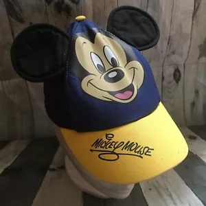 Disney Parks Baseball Cap Hat Youth 54-57 CM Mickey Mouse Ears 4 5 6 919 - Picture 1 of 4