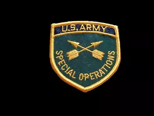 MILITARY U.S ARMY SPECIAL OPERATIONS FELT PATCH HAT SHOULDER U.S.A MADE - Picture 1 of 4