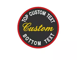 Custom Embroidery 3" Round Patch Biker Embroidered Outlaw MC Badge - Picture 1 of 12