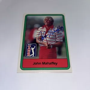John Mahaffey signierte 1982 Golfkarte - Bild 1 von 1