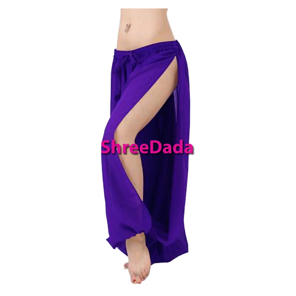 Mujeres Estudiante Hendidura Harén Pantalón Pantalones Yoga Genio Pantalón Danza del Vientre Aladdin Foto 1 de 1