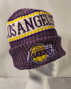 NBA New Era Los Angeles Lakers Knit Beanie/Stocking Cap - One Size Fits All - Bild 1 von 9
