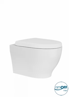 Mayor Rimless Wall Hung Combined Bidet Toilet With Soft Close Seat - Image 1 of 4