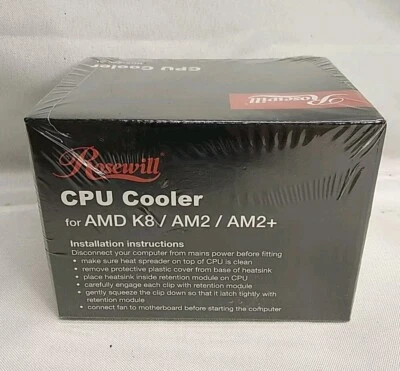 Rosewill Computer CPU Cooler RCX-Z80-AL For AMD K8 AM2 AM2+ Factory Sealed Box - Image 1 of 4