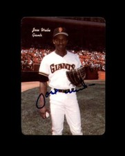 Jose Uribe Hand Signed 1986 Mother's Cookies San Francisco Giants Autograph
