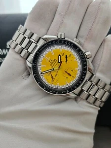 OMEGA Speedmaster Chrono Micheal Schumacher Yellow Watch - 3510.12.00 - Picture 1 of 24