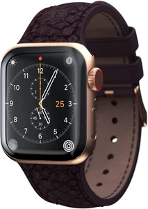 Njord Eldur cinturino per Apple Watch 44/45mm in Pelle di Salmone - viola - Foto 1 di 5