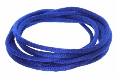  Dunkelblau  - Seidenband Seidenbänder Schmuckband Seide 3mm - 100cm - Bild 1 von 2