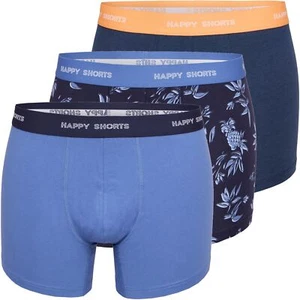 3er Pack Happy Shorts Boxershorts Pants Fun marine orange Palme ananas - Picture 1 of 5