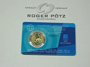 2 Euro 2004 Diskuswerfer in Münzkarte proof like selten - Bild 1 von 2