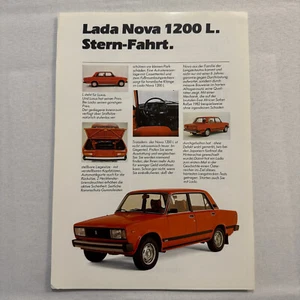 Lada Nova 1200 L Car Sales Brochure Catalog Advertising German Text European - Picture 1 of 3