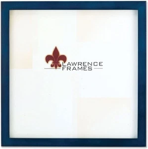 10x10 Blue Wood Picture Frame Contemporary Design for Wall or Tabletop Display - Picture 1 of 1