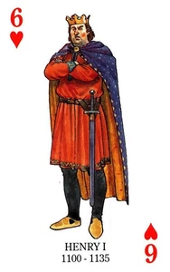 Enrique I, monarquía de cartas de la realeza británica - Imagen 1 de 2