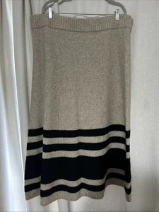 Banana Republic Tulsi Decke Streifen Wollmischung Pullover Rock Damen XXL - Bild 1 von 6