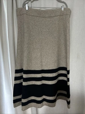 Banana Republic тулси одеяло полоски шерсти смесь свитер юбка женщин XXL - Изображение 1 из 4