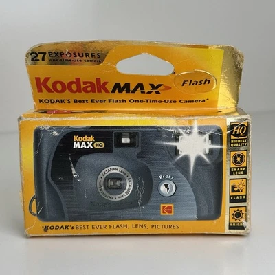 Kodak Max HQ Single Use Disposable Camera 27 Shots Exp 06/2004 BRAND NEW SEALED - Image 1 of 4