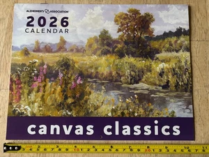 Alzheimer's Association - Leinwand Klassiker - Wandkalender 2026 - 12 Monate - Kunst - Bild 1 von 9
