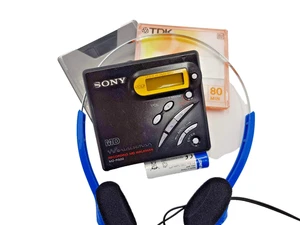 Sony MZ-R500 MD Mini Disc Player Walkman & Recorder Recording MiniDisc Black - Picture 1 of 24