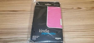 Genuine Kindle Paperwhite Leather Cover Protection Case Pink Colour - Picture 1 of 9