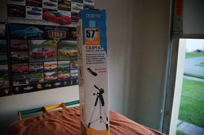 Zeikos Photo Video Tripod ZETR57A 57 Inch Full Size with Deluxe Carrying Case - Image 1 of 4