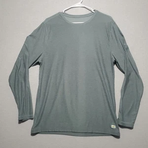 Vuori Shirt Mens Large Strato Tech Tee Heather Light Green Crew Neck Workout  - Picture 1 of 7