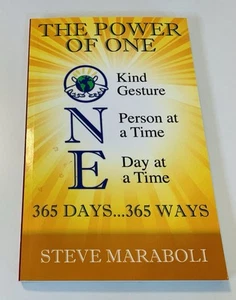 The Power of One by Steve Maraboli (2010, Paperback) - Motivational Self-Help - Picture 1 of 8
