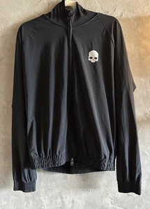 Hydrogen Tennisjacke Herren XL Skull Full Zip Kapuze leicht Made in Italy - Bild 1 von 8